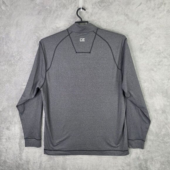 Mens Cutter & Buck Gray Pullover 1/4 Zip Shirt OSU Long Sleeve Mock Neck Size XL - Picture 5 of 8